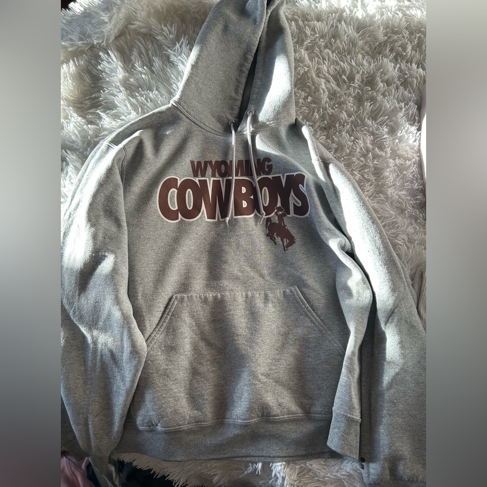 Russel athletic Wyoming cowboys pullover hoodie, medium.